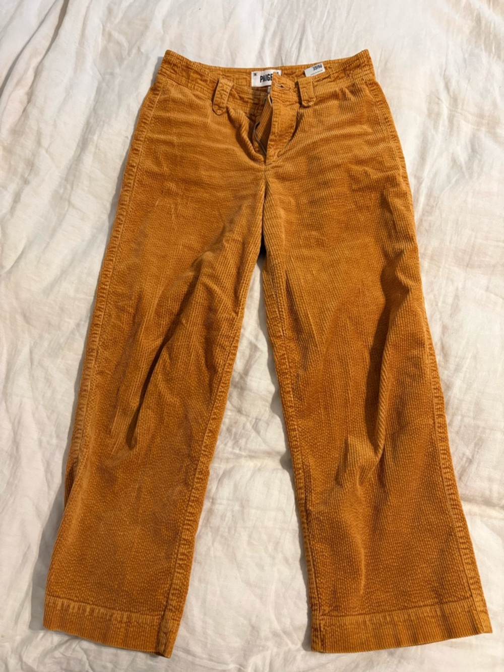 Paige Size 26 Corduroy Wide-legged Crop Pants
